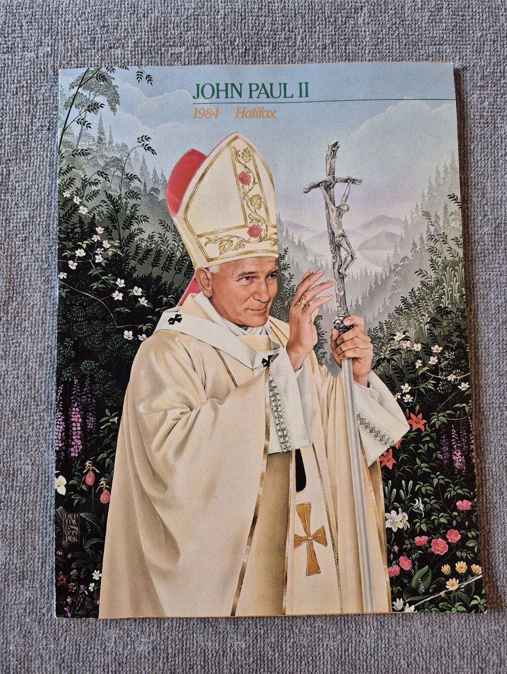 Pope John Paul II 1984 Halifax NS Canada Papal Visit Program Guide Book
